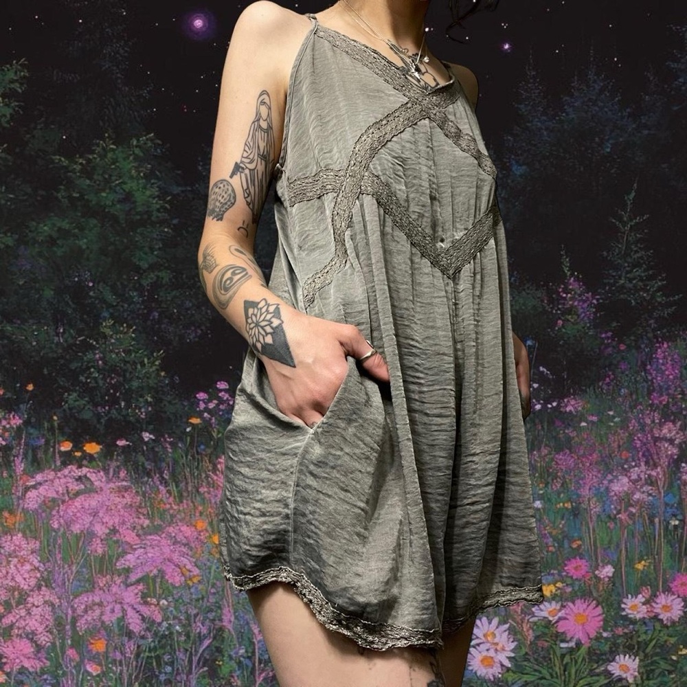 aerie satin romper